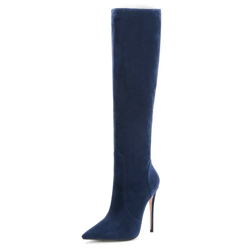 2020 Women Black Blue Suede Knee High Boots Sexy Thin High Heel Boots Woman Slip On Pointed Toe Winter Boots Yellow Green
2020 Women Black Blue Suede Knee High Boots Sexy Thin High Heel Boots Woman Slip On Pointed Toe Winter Boots Yellow Green