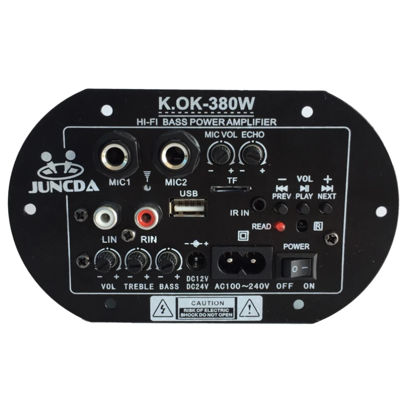 KOK-380 AC220V 12v 24v Digital Blue-tooth Amplifier Board Subwoofer Dual Microphone Karaoke Amplifiers Car Home amplificador AMP
KOK-380 AC220V 12v 24v Digital Blue-tooth Amplifier Board Subwoofer Dual Microphone Karaoke Amplifiers Car Home amplificador AMP