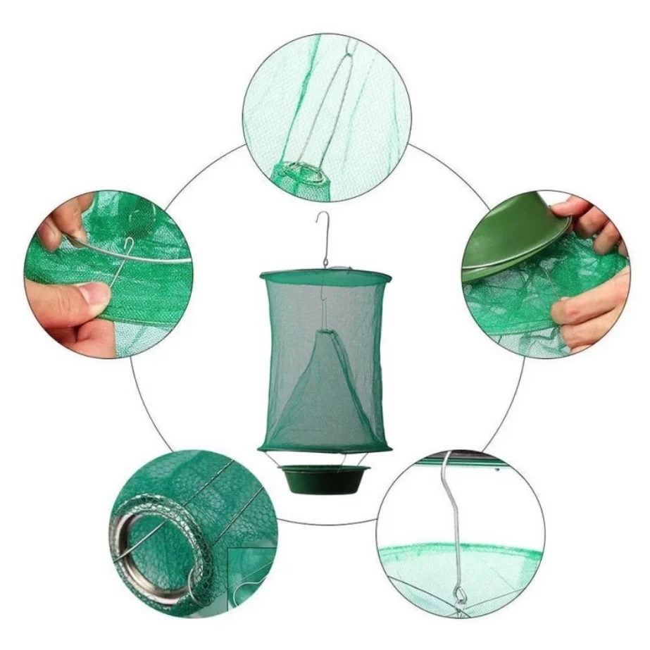 Health 1/4PCS Pest Control Reusable Hanging Fly Catcher Killer Flies Fly Trap Zapper Cage Net Trap Garden Home Dropshipping
Health 1/4PCS Pest Control Reusable Hanging Fly Catcher Killer Flies Fly Trap Zapper Cage Net Trap Garden Home Dropshipping