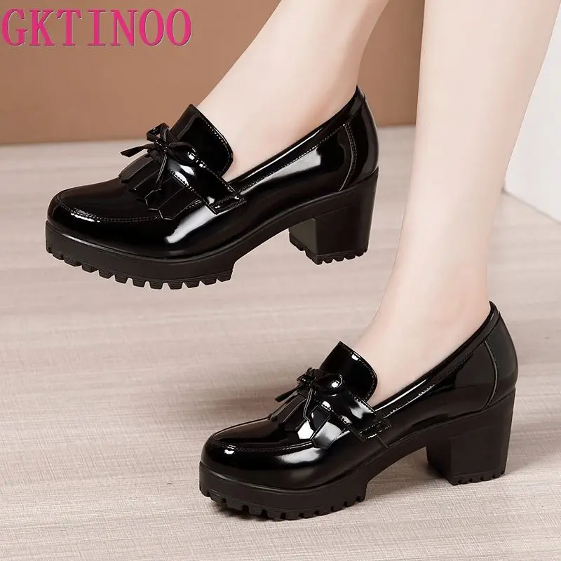 Akexiya Women Pumps Bowknot Slip on Tassels Thick Heels Fashion Vintage Women Shoes Woman Party Leather Footwear Plus Size 43
Akexiya Women Pumps Bowknot Slip on Tassels Thick Heels Fashion Vintage Women Shoes Woman Party Leather Footwear Plus Size 43