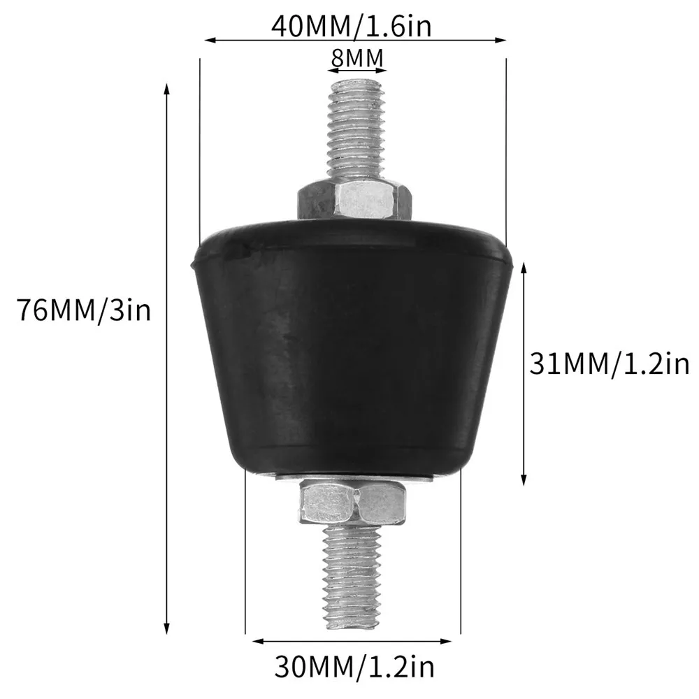 New 4pcs Universal Anti Vibration Rubber Mount Damper Shock Absorber Pad For Air Conditioning Rubber Outer cushion Accessories
New 4pcs Universal Anti Vibration Rubber Mount Damper Shock Absorber Pad For Air Conditioning Rubber Outer cushion Accessories