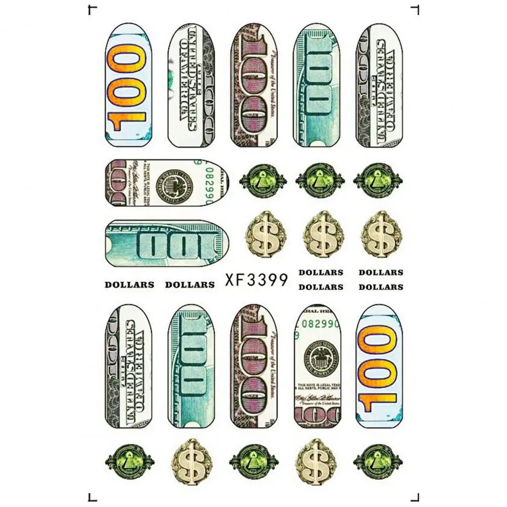 3Pcs/Set Nail Decals Dragon Money Shape 3D Effect Ultra Thin Manicure Art Dollar Tips Decorations Sticker for Manicure
3Pcs/Set Nail Decals Dragon Money Shape 3D Effect Ultra Thin Manicure Art Dollar Tips Decorations Sticker for Manicure