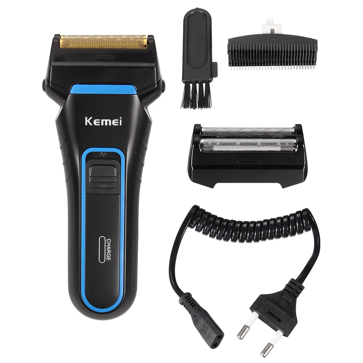 

Kemei Men Electric Razor Shaver 2 Blades Cordless Dual Shaver Rechargeable Beard Razor Trimmer Sideburns Cutter Shaving Machine