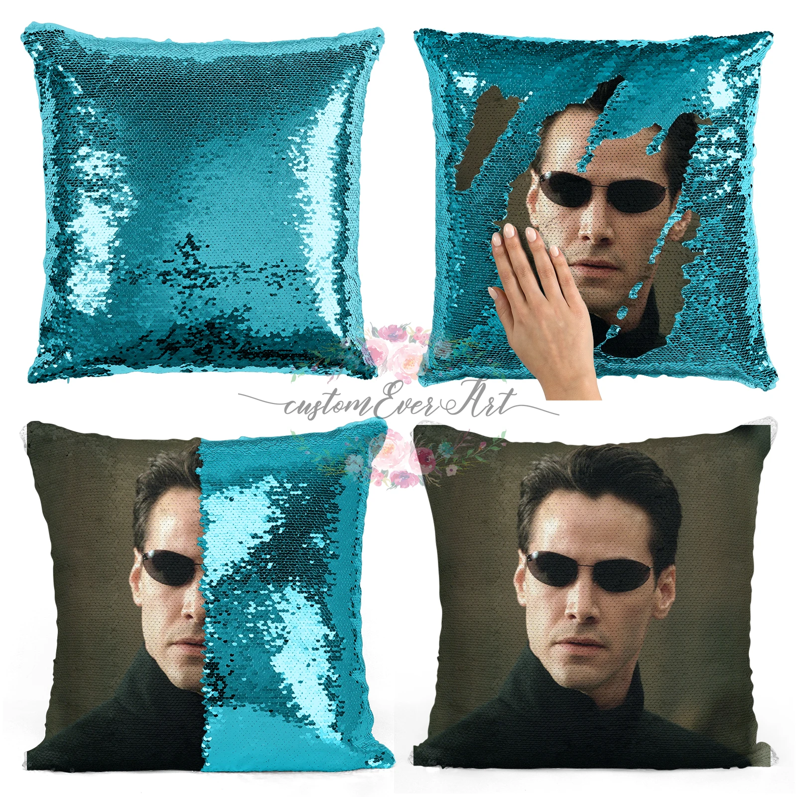 Neo Keanu Reeves sequin pillow | sequin Pillowcase | Two color pillow | gift for her | gift for him | pillow | magic pillow
Neo Keanu Reeves sequin pillow | sequin Pillowcase | Two color pillow | gift for her | gift for him | pillow | magic pillow