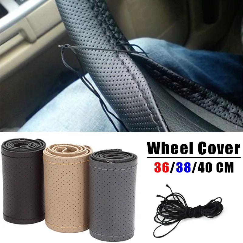 Авто чехол рулевого колеса автомобиля Ручное шитье ручной сшитые DIY из искусственной кожи 36 см 38 см 40 см с трэд Нидл крышки рулевого колеса
Авто чехол рулевого колеса автомобиля Ручное шитье ручной сшитые DIY из искусственной кожи 36 см 38 см 40 см с трэд Нидл крышки рулевого колеса