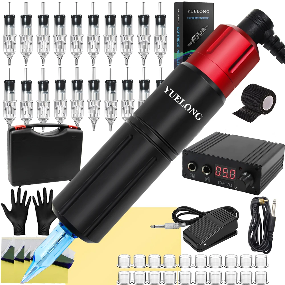 Tattoo Cartridge Machine Pen Kit with Tattoo Pen Machine Power Supply Cartridge Needles for Permanent Makeup Tattoo Supply
Tattoo Cartridge Machine Pen Kit with Tattoo Pen Machine Power Supply Cartridge Needles for Permanent Makeup Tattoo Supply