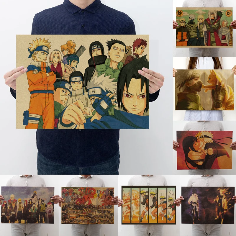 Naruto Anime Poster Decoration Painting Wallpaper Naruto Character Collection Poster Vintage Retro Pictures for Home Design Art
Naruto Anime Poster Decoration Painting Wallpaper Naruto Character Collection Poster Vintage Retro Pictures for Home Design Art