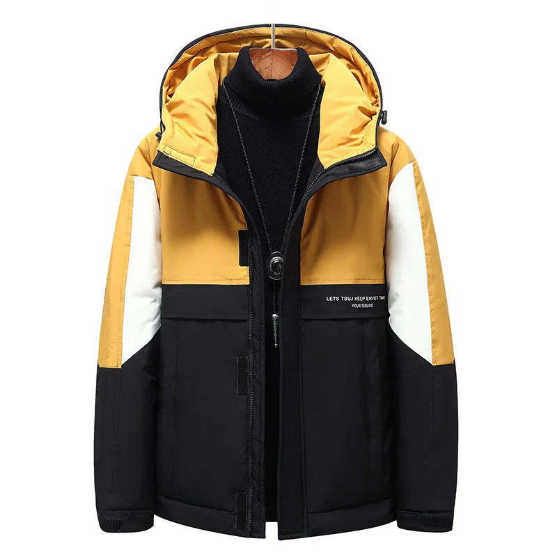 FAKUNTN Patchwork White 2021 Winter New Warm Duck Down Jacket Men Casual Fashion Thick Zipper Hooded Parkas 3XL
FAKUNTN Patchwork White 2021 Winter New Warm Duck Down Jacket Men Casual Fashion Thick Zipper Hooded Parkas 3XL