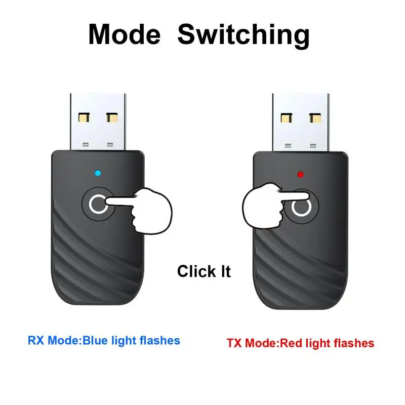 3 в 1 Bluetooth 5 0 аудио приемник передатчик мм разъем AUX USB стерео музыка беспроводной