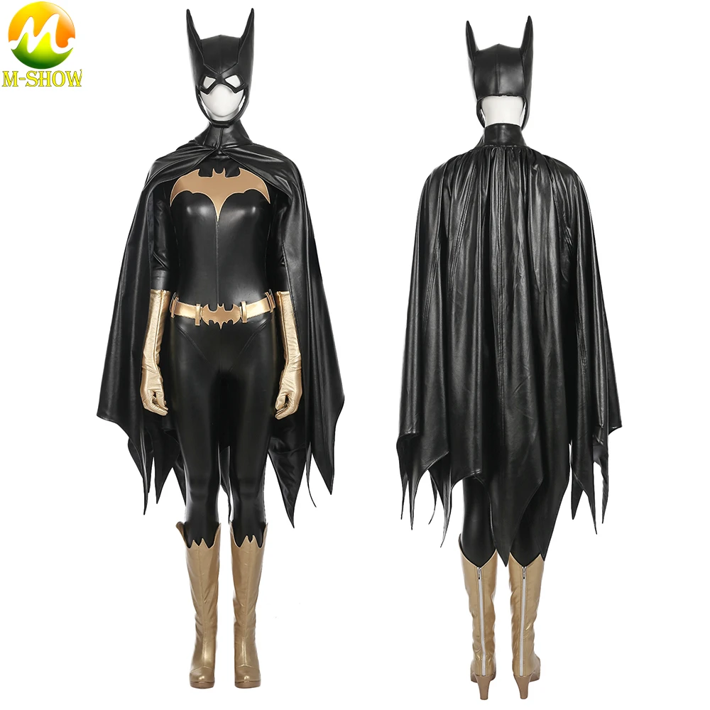 Comic Superhero Barbara Gordon Cosplay Costume The Bat Girl Outfit Jumpsuit Cape Headgear Halloween Outfit for Women Any Size
Comic Superhero Barbara Gordon Cosplay Costume The Bat Girl Outfit Jumpsuit Cape Headgear Halloween Outfit for Women Any Size