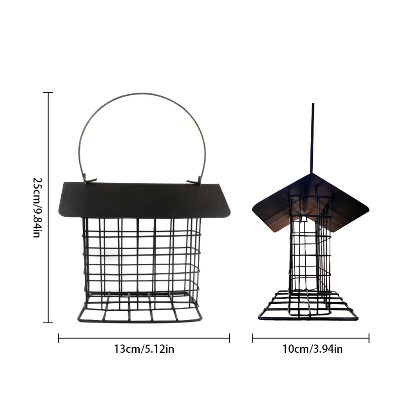 Suet Bird Feeder for Outside Suet Wild Bird Feeder with Hanging Metal Roof Suet Feeders for Outside 
Suet Bird Feeder for Outside Suet Wild Bird Feeder with Hanging Metal Roof Suet Feeders for Outside