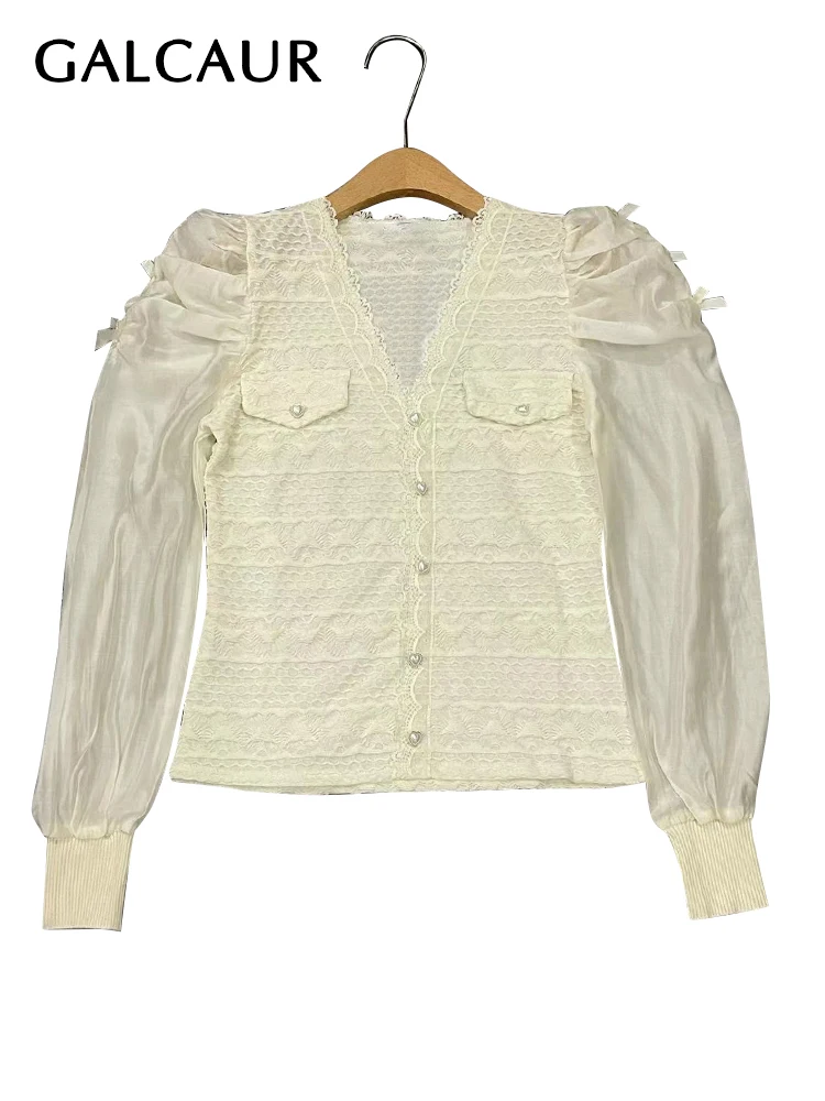 GALCAUR Casual Patchwork Colorblock Straight Shirt For Women V Neck Long Sleeve Minimalist Blouses Female Fashion Style 2021
GALCAUR Casual Patchwork Colorblock Straight Shirt For Women V Neck Long Sleeve Minimalist Blouses Female Fashion Style 2021