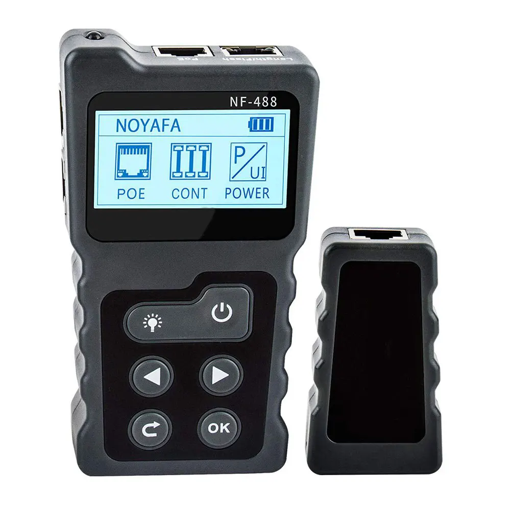LCD Network Cable Tester Lan Test PoE Checker NF-488 Inline PoE Voltage Current Tester With Cable Tracker the Ethernet New
LCD Network Cable Tester Lan Test PoE Checker NF-488 Inline PoE Voltage Current Tester With Cable Tracker the Ethernet New