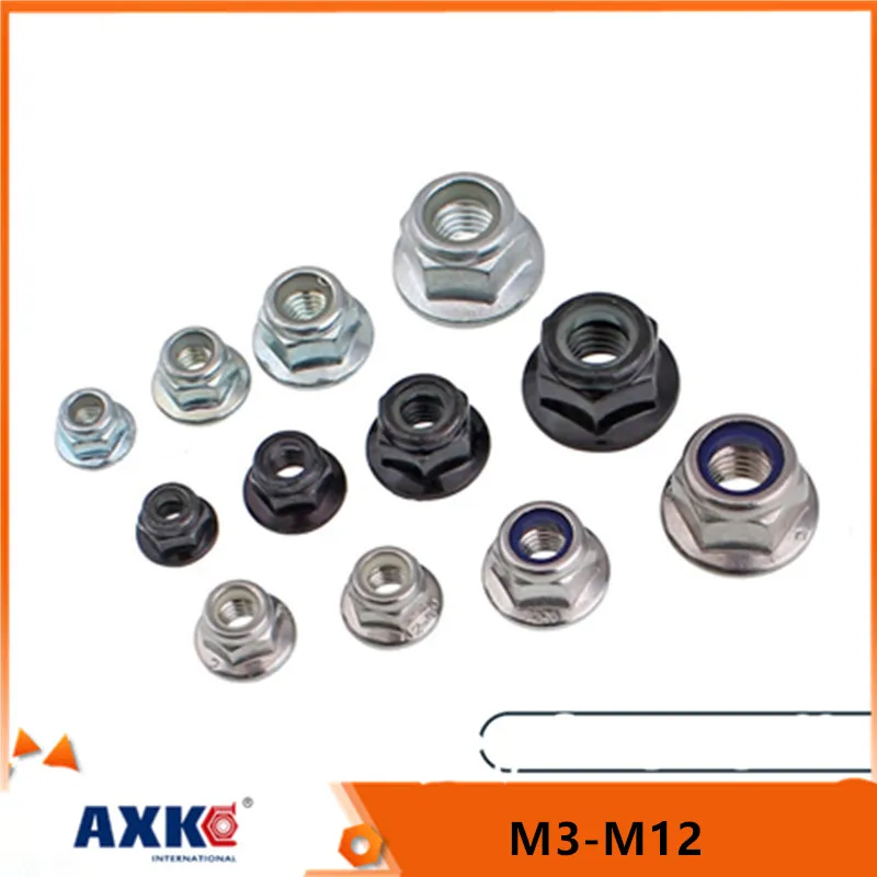 10/50 M3 M4 M5 M6 M8 M10 M12 Black Carbon 304 A2-70 Stainless Steel Hex Flange Nylon Insert Lock Nut Self-locking Nylock Locknut
10/50 M3 M4 M5 M6 M8 M10 M12 Black Carbon 304 A2-70 Stainless Steel Hex Flange Nylon Insert Lock Nut Self-locking Nylock Locknut