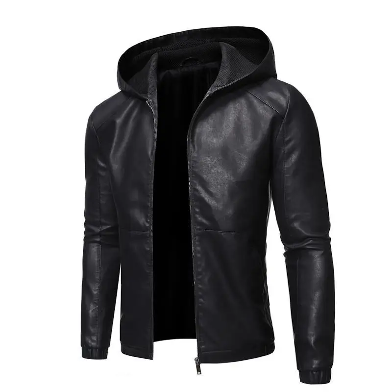 2021 New Spring Autumn Men Fashion Korean Style Faux Leather Jacket Male Hooded PU Leather Motorcycle 5xl Coat S217
2021 New Spring Autumn Men Fashion Korean Style Faux Leather Jacket Male Hooded PU Leather Motorcycle 5xl Coat S217