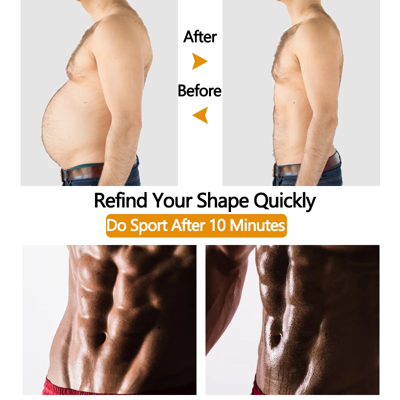 Men's Waist Trainer Weight Loss Body Shaper Belly Shapers Tummy Shapewear Abdomen Slim Girdle Promote Sweat Trimmer Belt Corset |