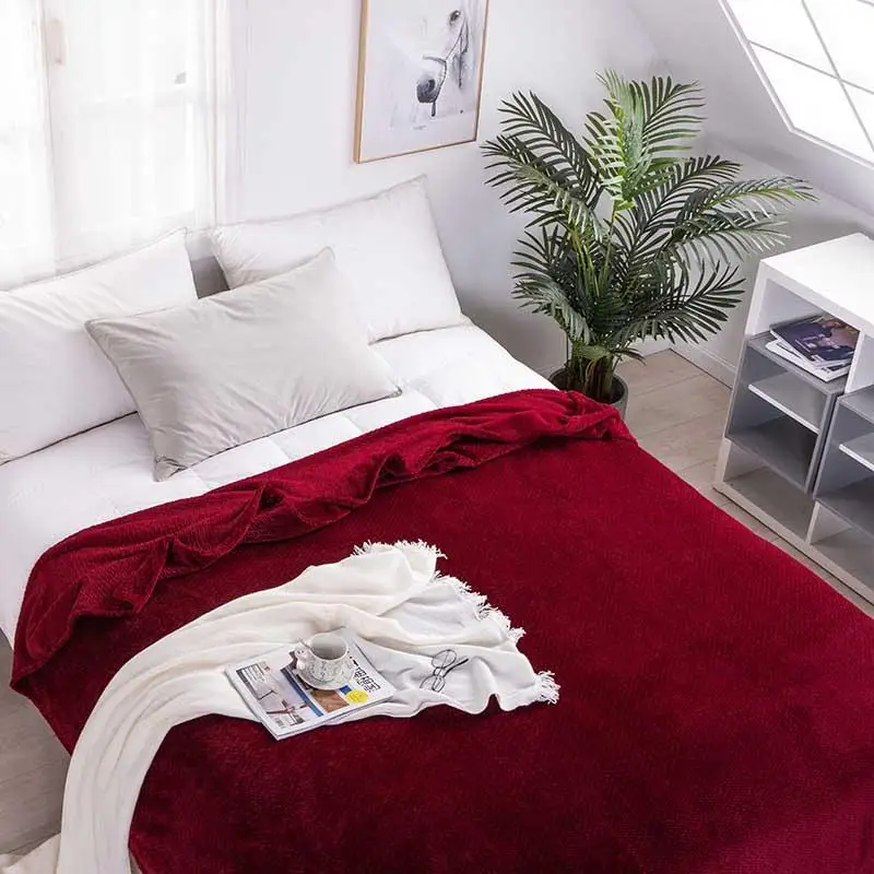 Red Pink Grey Winter Thicken Flannel Blanket Double Layer Velvet Throw Blanket for Bed Sofa Bedspread Bedding
Red Pink Grey Winter Thicken Flannel Blanket Double Layer Velvet Throw Blanket for Bed Sofa Bedspread Bedding