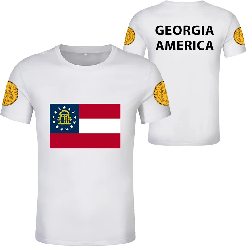 Грузия футболка изготовление под заказ имя номер США Атланта GA Америка печати