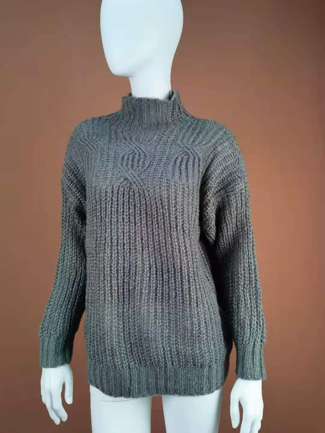 2021 New European American sweater Women turtleneck Knit Pullover Sweaters ladies Twist Top Autumn Winter
2021 New European American sweater Women turtleneck Knit Pullover Sweaters ladies Twist Top Autumn Winter