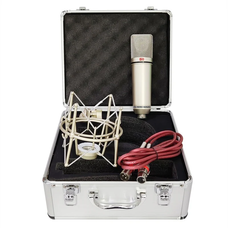 U87 Condenser Microphone Set Advanced Studio Grade Large Diaphragm Intelligent Noise Reduction Live Recording Microphone
U87 Condenser Microphone Set Advanced Studio Grade Large Diaphragm Intelligent Noise Reduction Live Recording Microphone