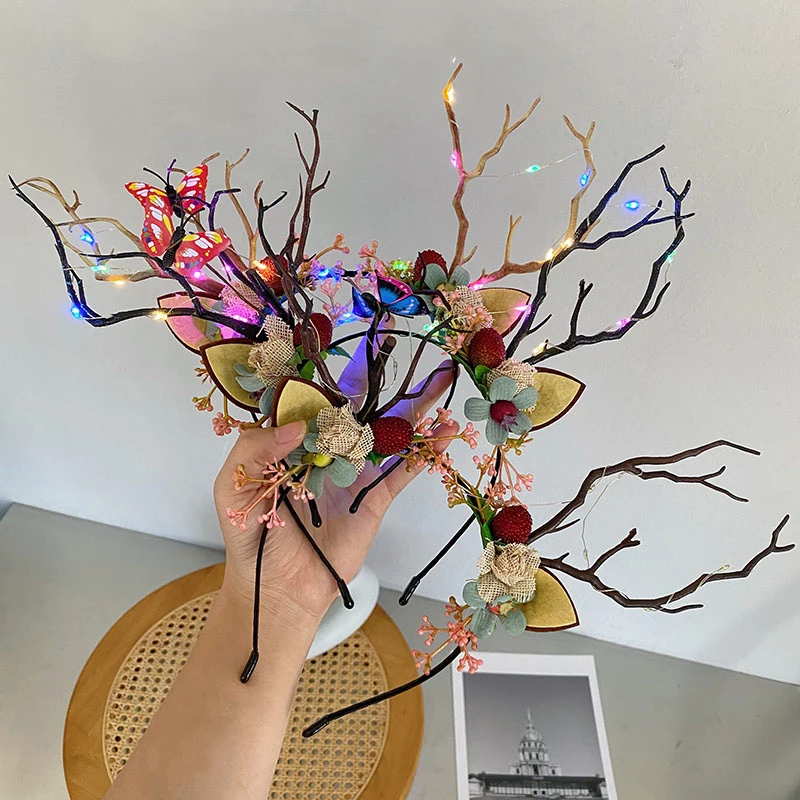 Christmas Antler Headband Cartoon Cute Stylish Decorative Headband Christmas Style Decorative Photo Props Hair Accessories
Christmas Antler Headband Cartoon Cute Stylish Decorative Headband Christmas Style Decorative Photo Props Hair Accessories