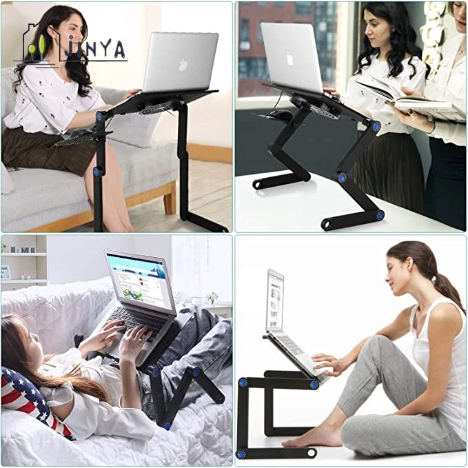 Height-adjustable laptop table with fan adjustable, 360 laptop stand, laptop table with mouse tray, angle of the joints
Height-adjustable laptop table with fan adjustable, 360 laptop stand, laptop table with mouse tray, angle of the joints
