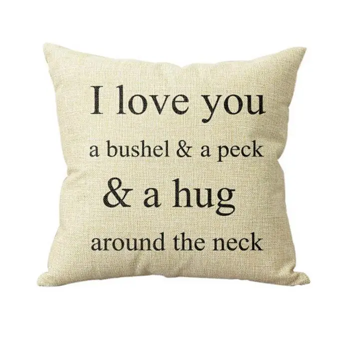 Подушка Я люблю тебя Бушель и обнимашка текстиль для кровати семейная наволочка