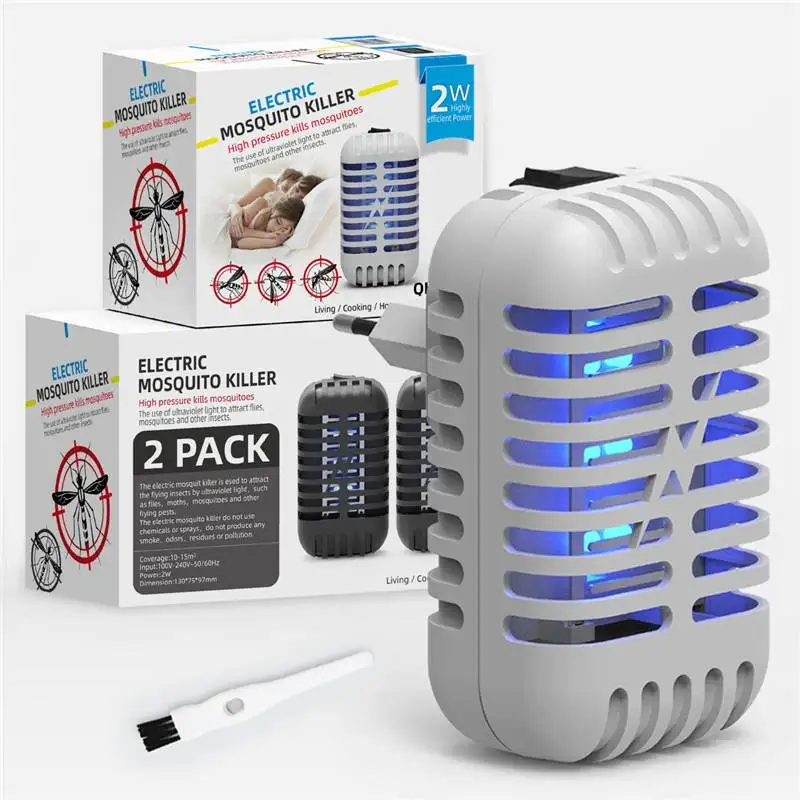 Portable 2W Electric LED Mosquito Insect Killer Lamp Fly Bug Repellent Anti Mosquito UV Night Light EU US Plug with Box
Portable 2W Electric LED Mosquito Insect Killer Lamp Fly Bug Repellent Anti Mosquito UV Night Light EU US Plug with Box