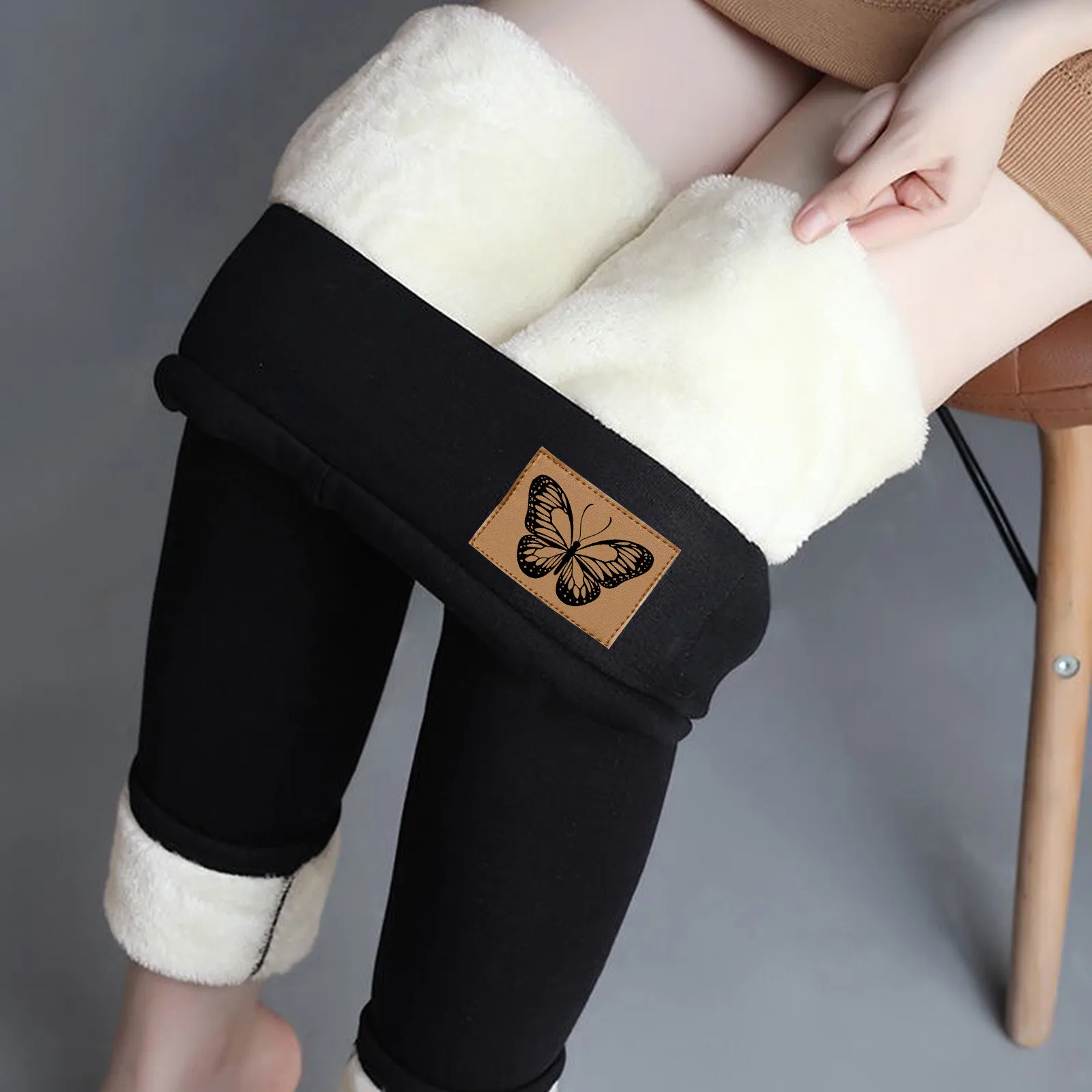 Women Winter Wool Leggings Butterfly Sign Cashmere Velvet High Stretch Legging Ladies High Waist Pencil Pants Skinny Trousers
Women Winter Wool Leggings Butterfly Sign Cashmere Velvet High Stretch Legging Ladies High Waist Pencil Pants Skinny Trousers