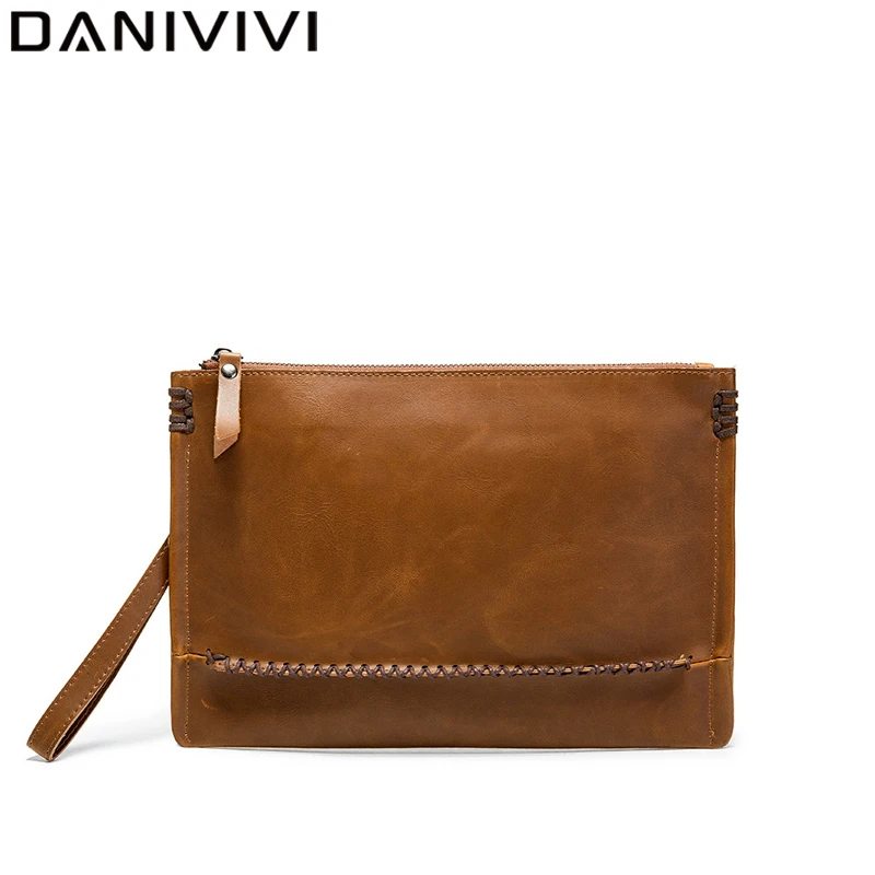 Vintage Cluth Bag for Men Purses Leather Envelope Bag Zipper Men's Wallet Mini Handbags Luxury Cluth Purses Phone Money Pouch 
Vintage Cluth Bag for Men Purses Leather Envelope Bag Zipper Men's Wallet Mini Handbags Luxury Cluth Purses Phone Money Pouch
