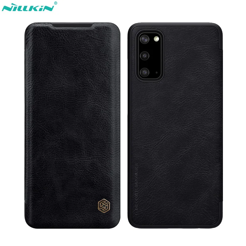 Nillkin чехол для Samsung Galaxy S20 Ultra Plus + 5G QIN Флип кожаный кошелек Чехол сумка