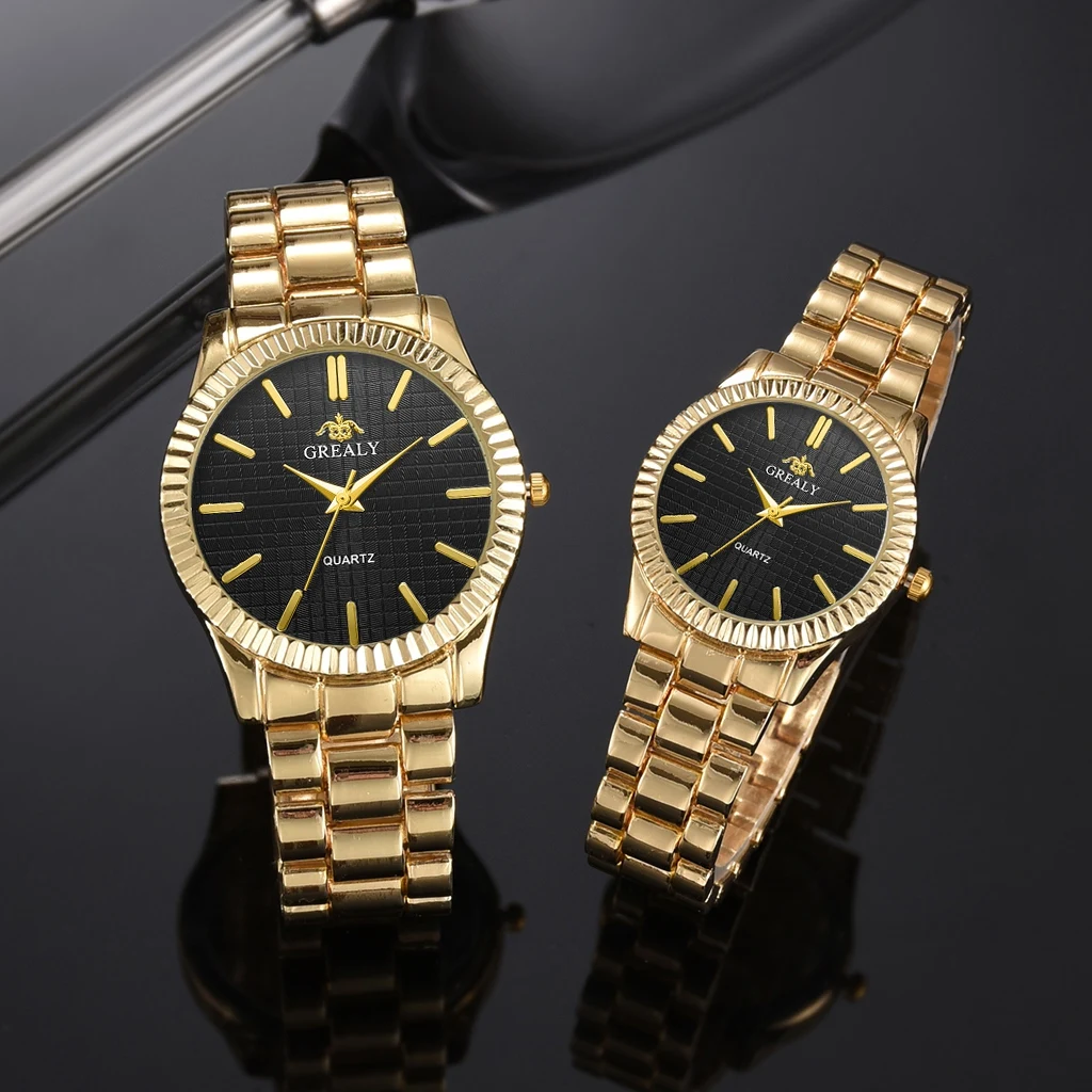 Luxury Couple Watch Golden Fashion Stainless Steel Lovers Watch Quartz Wrist Watches For Women & Men Watch Relogio Masculino
Luxury Couple Watch Golden Fashion Stainless Steel Lovers Watch Quartz Wrist Watches For Women & Men Watch Relogio Masculino
