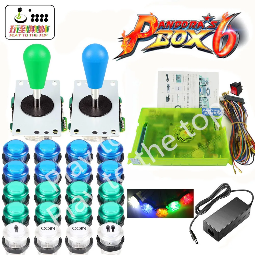 2 игрока DIY аркадный комплект Pandora box 6 1300 в 1 игровая доска и 5Pin джойстик