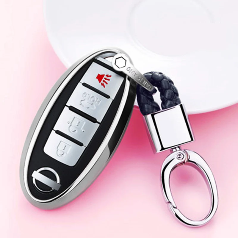 Soft TPU Key Cover Holder Case For Infiniti for Nissan Qashqai J11 Juke X-Trail Buttons Flip Shell Remote Accessory keychain
Soft TPU Key Cover Holder Case For Infiniti for Nissan Qashqai J11 Juke X-Trail Buttons Flip Shell Remote Accessory keychain