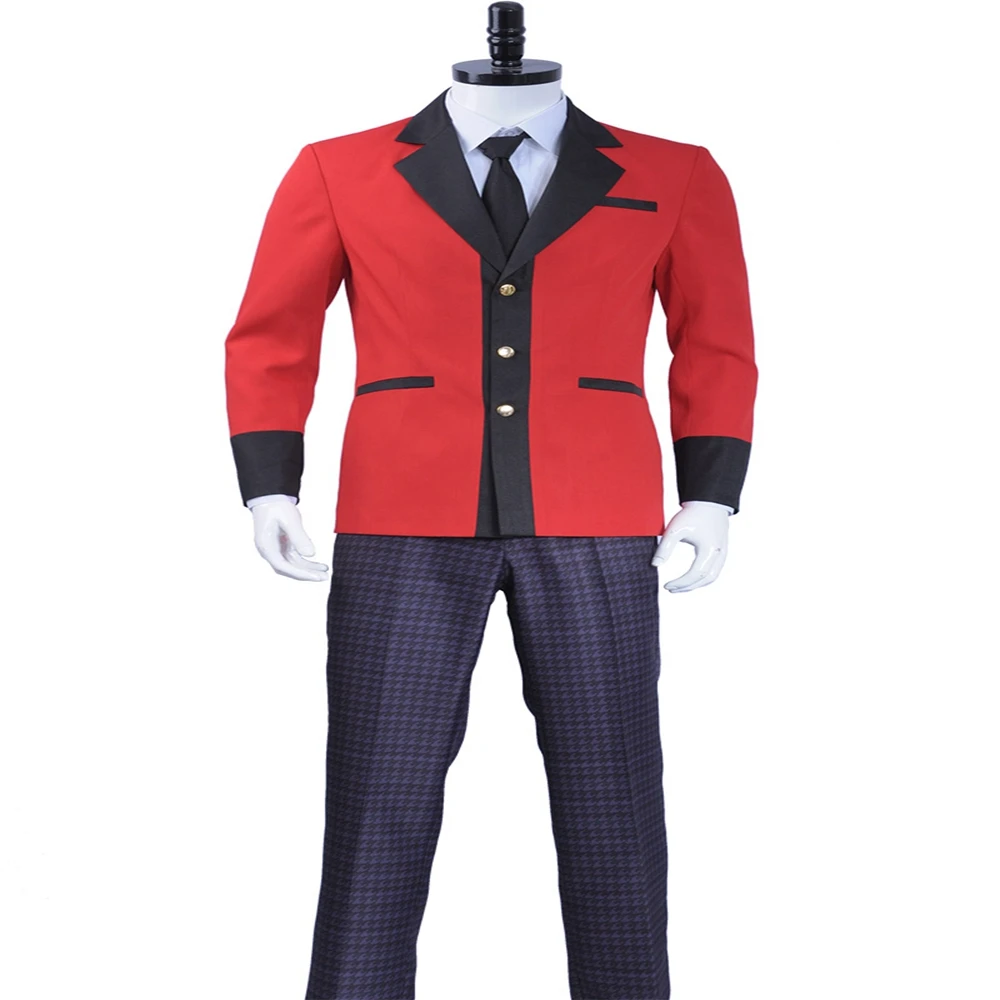 Anime Kakegurui Compulsive Gambler Manyuuda Kaede Cosplay Costume Custom Red Jacket Tie Pants Academy Uniform Full Set
Anime Kakegurui Compulsive Gambler Manyuuda Kaede Cosplay Costume Custom Red Jacket Tie Pants Academy Uniform Full Set