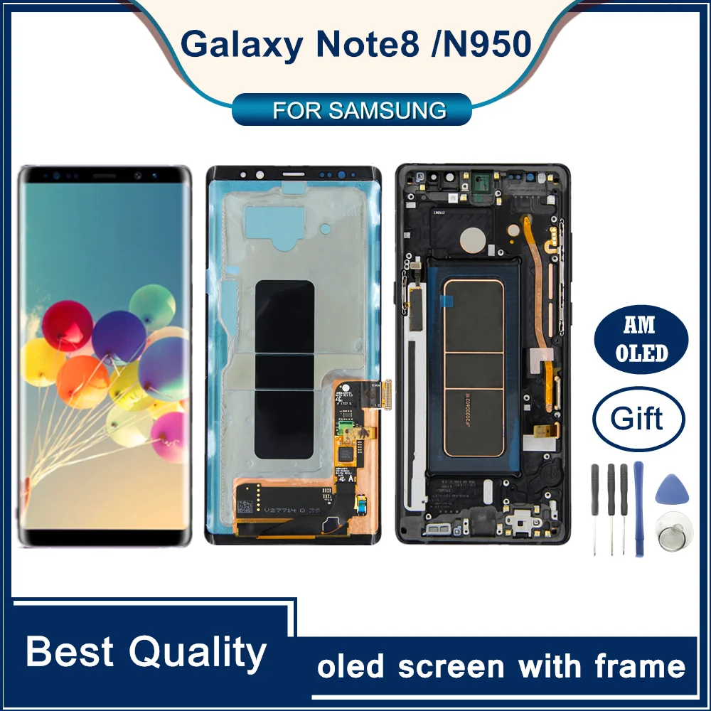 For Samsung galaxy Note 8 N950F N950D N950DS N950U Lcd Display Touch Screen Digitizer Assembly With Frame For Samsung Note8 OLED
For Samsung galaxy Note 8 N950F N950D N950DS N950U Lcd Display Touch Screen Digitizer Assembly With Frame For Samsung Note8 OLED