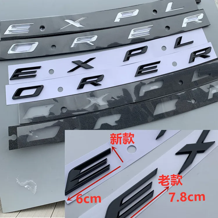 2021 New Letters Emblem for ford EXPLORER Car Styling Front Hood cover Nameplate Sticker Matte glossy black matte silver chrome
2021 New Letters Emblem for ford EXPLORER Car Styling Front Hood cover Nameplate Sticker Matte glossy black matte silver chrome