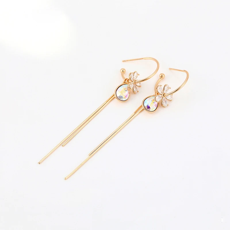 11.11 Teardrop Earrings with Tassel Design made with Austrian Crystal for Girls Party Bijoux New Women Wedding Jewellery Gift
11.11 Teardrop Earrings with Tassel Design made with Austrian Crystal for Girls Party Bijoux New Women Wedding Jewellery Gift