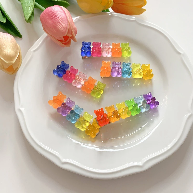 Candy Bears Hair Clips Barrettes Colored Bear Hairpin Women Girls Hairgrips Pins Hair Band Acccessories Hair Pins
Candy Bears Hair Clips Barrettes Colored Bear Hairpin Women Girls Hairgrips Pins Hair Band Acccessories Hair Pins