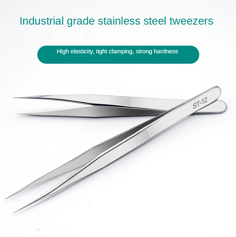 Stainless steel tweezers with elongated tip antistatic tweezers with bird's nest hair-picking acne clip repair tool set
Stainless steel tweezers with elongated tip antistatic tweezers with bird's nest hair-picking acne clip repair tool set