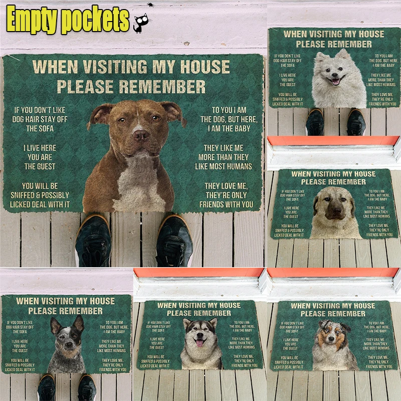 Please Remember American Staffordshire Terrier Dogs Doormat Decor Print Carpet Soft Flannel Non-Slip Doormat for Bedroom Porch
Please Remember American Staffordshire Terrier Dogs Doormat Decor Print Carpet Soft Flannel Non-Slip Doormat for Bedroom Porch