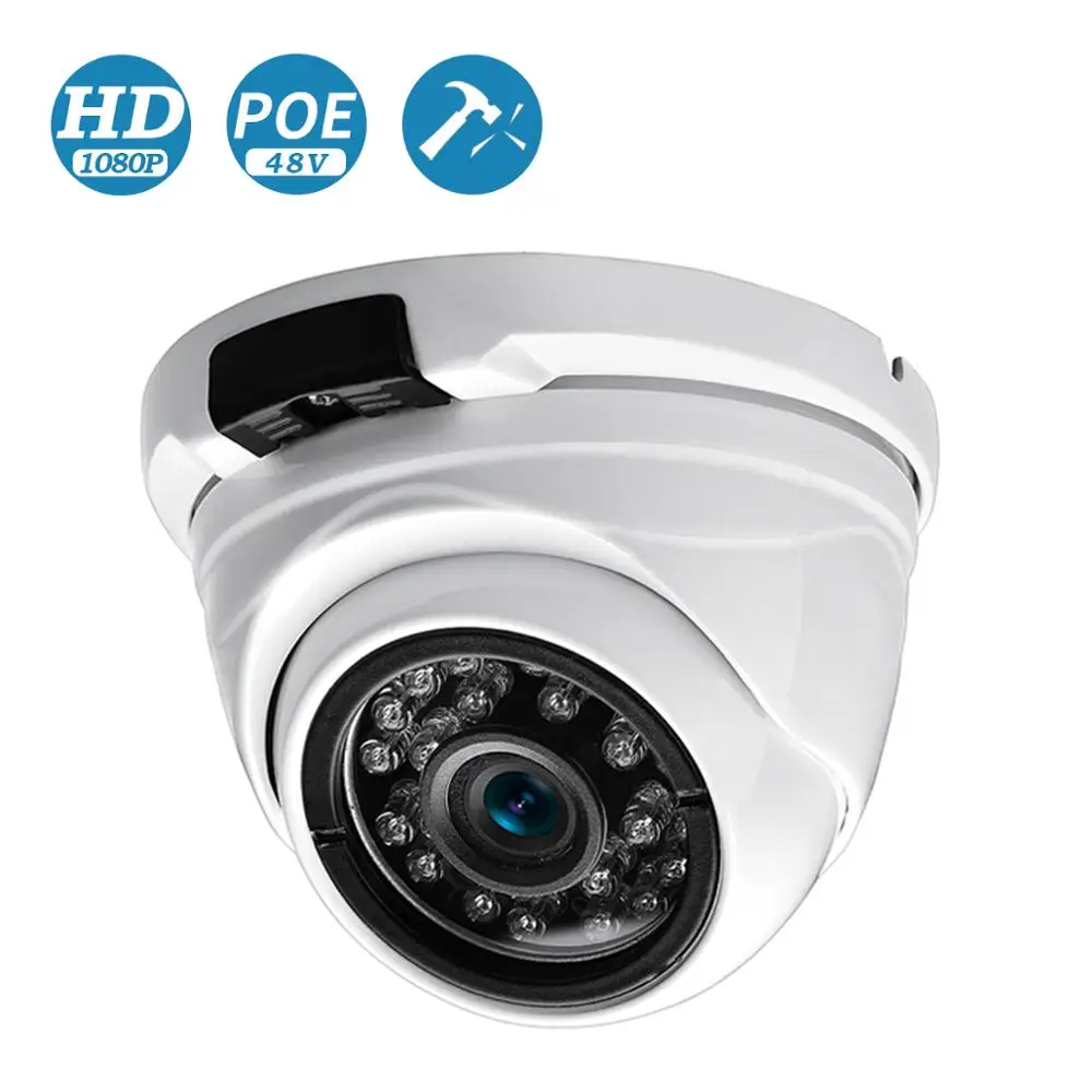 Wide Angle 2.8mm 720P 960P 1080P PoE CCTV Dome Camera Indoor Outdoor Vandalproof Infrared Metal Case IP camera
Wide Angle 2.8mm 720P 960P 1080P PoE CCTV Dome Camera Indoor Outdoor Vandalproof Infrared Metal Case IP camera
