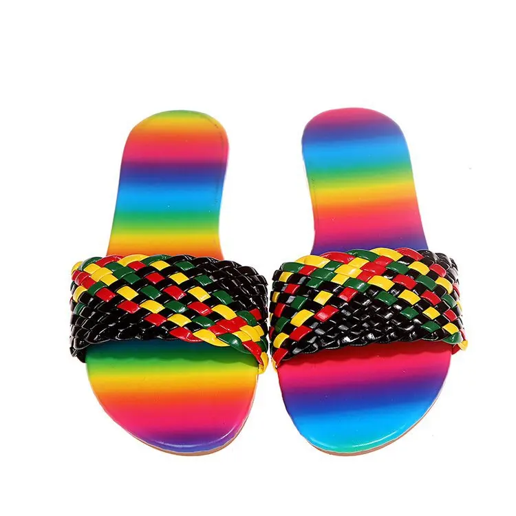 Female Shoes Summer Clogs Woman Ladies' Slippers Big Size Multicolored Sandals 2021 Beach Flat PU Sewing Basic Slides Fabric
Female Shoes Summer Clogs Woman Ladies' Slippers Big Size Multicolored Sandals 2021 Beach Flat PU Sewing Basic Slides Fabric