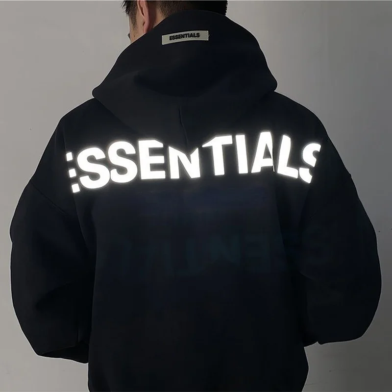 Oversized Essentials Hoodie High Street Fashion Brand Men's Hoodie Women's Sweatshirt Hip Hop Reflective Letter Autumn Sweater
Oversized Essentials Hoodie High Street Fashion Brand Men's Hoodie Women's Sweatshirt Hip Hop Reflective Letter Autumn Sweater