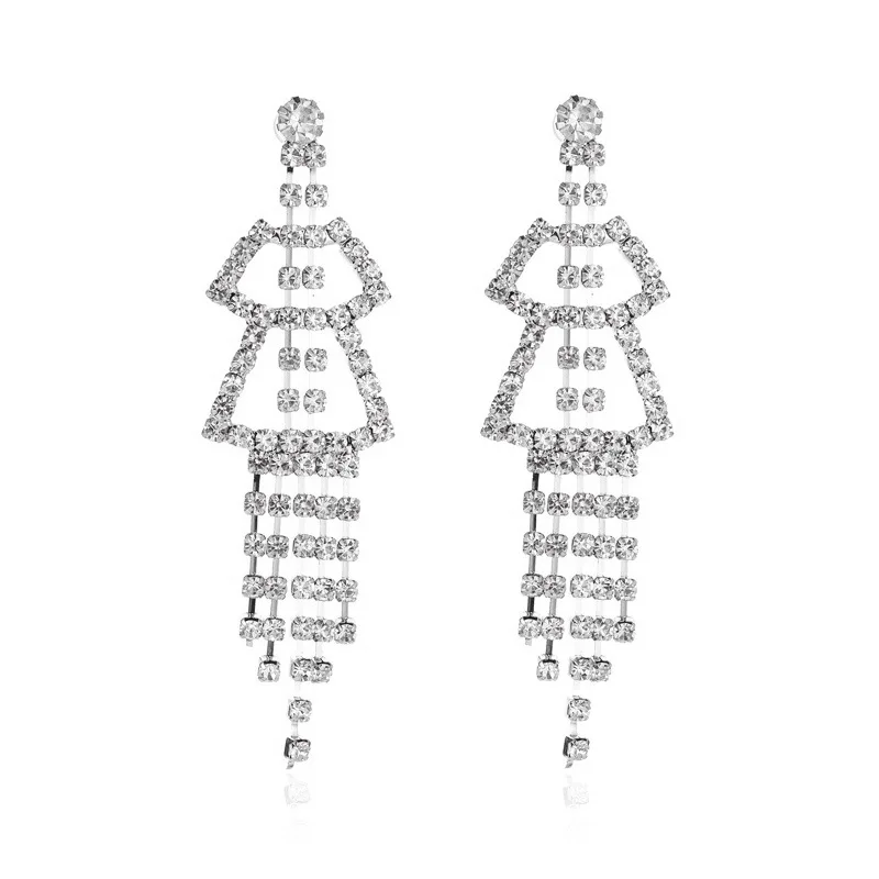 Luxury Love Tassel Earrings for Women 2020 Female Long Crystal Temperament Flash Rhinestone Earrings Bridal Jewelry Wedding Gift
Luxury Love Tassel Earrings for Women 2020 Female Long Crystal Temperament Flash Rhinestone Earrings Bridal Jewelry Wedding Gift