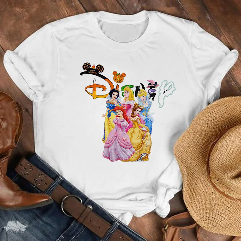 Disney T Shirt Women Fashion Princesses Print White Tees New Casual Short Sleeve 90s Kawaii T-shirts Femme Tshirt Oversized Tops
Disney T Shirt Women Fashion Princesses Print White Tees New Casual Short Sleeve 90s Kawaii T-shirts Femme Tshirt Oversized Tops