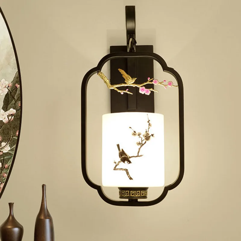 Creative New Chinese Flower Bird Wall Lamp Modern Living Room Bedroom Bedside Lamp Aisle Stair Tv Background Glass Wall Lamp
Creative New Chinese Flower Bird Wall Lamp Modern Living Room Bedroom Bedside Lamp Aisle Stair Tv Background Glass Wall Lamp