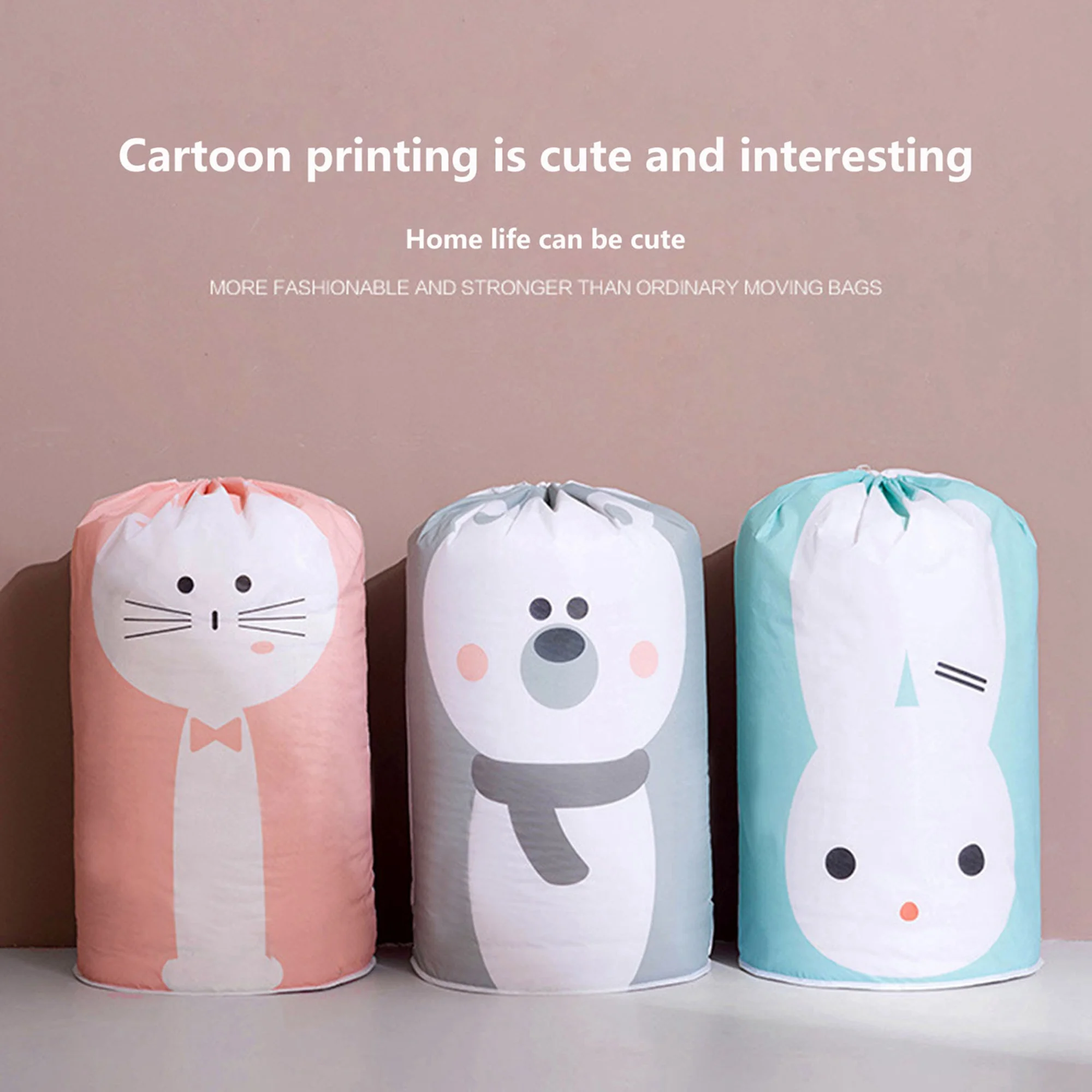 2021 Drawstring Bag Dust-proof Cartoon Print Clothing Blanket Storage Pouch for Home Apartment
2021 Drawstring Bag Dust-proof Cartoon Print Clothing Blanket Storage Pouch for Home Apartment