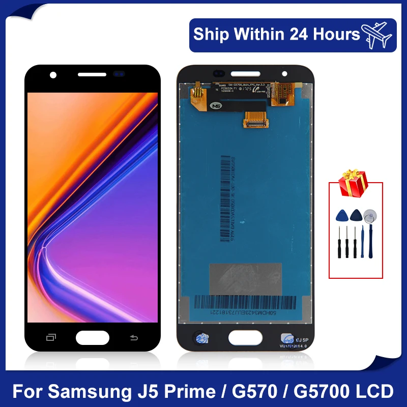 ЖК-дисплей 5,0 дюйма для SAMSUNG Galaxy J5 Prime, G5700, G570, G570F, сенсорный экран, дигитайзер для SM-G5700, запасные части
ЖК-дисплей 5,0 дюйма для SAMSUNG Galaxy J5 Prime, G5700, G570, G570F, сенсорный экран, дигитайзер для SM-G5700, запасные части