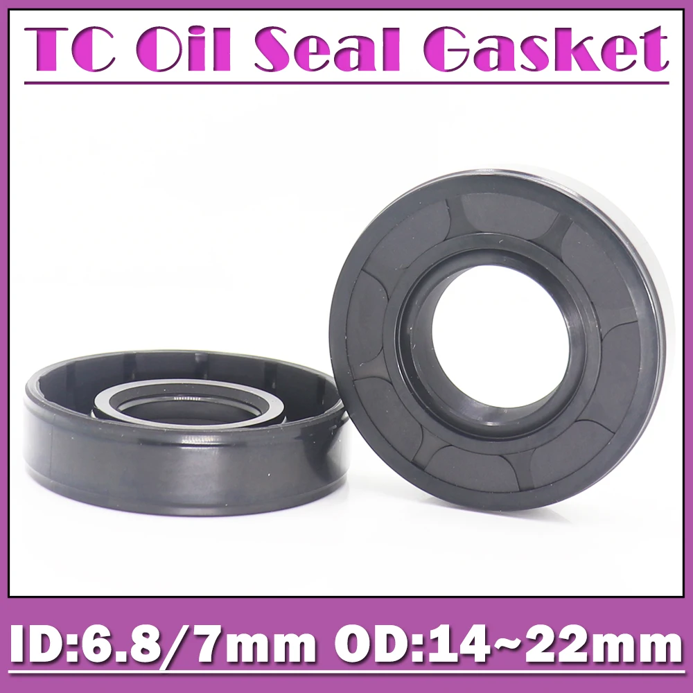 ID 6.8mm 7mm Oil Seal Gasket TC Type Inner 6.8/7*14*15*16*22*4*5*7*8 mm 10PCS Bearing Accessories Radial Shaft NBR Seals
ID 6.8mm 7mm Oil Seal Gasket TC Type Inner 6.8/7*14*15*16*22*4*5*7*8 mm 10PCS Bearing Accessories Radial Shaft NBR Seals